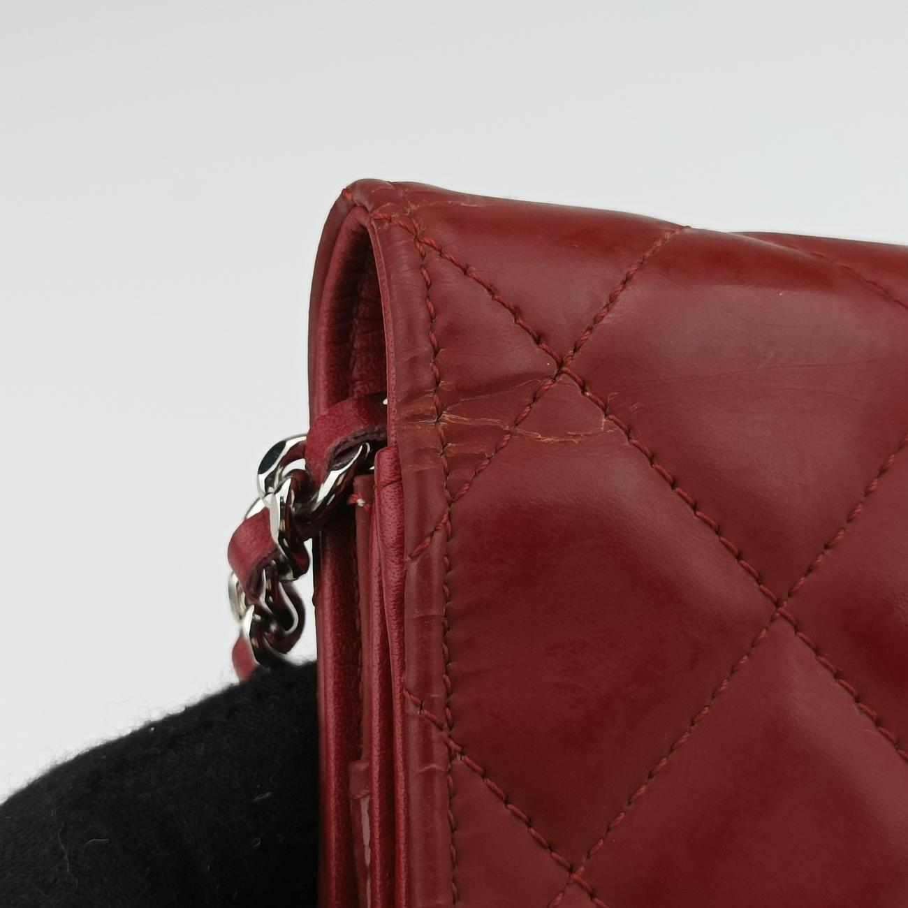 Vintage Chanel Matelasse coco mark Red Patent A48692 shoulderbag | stylenewstar