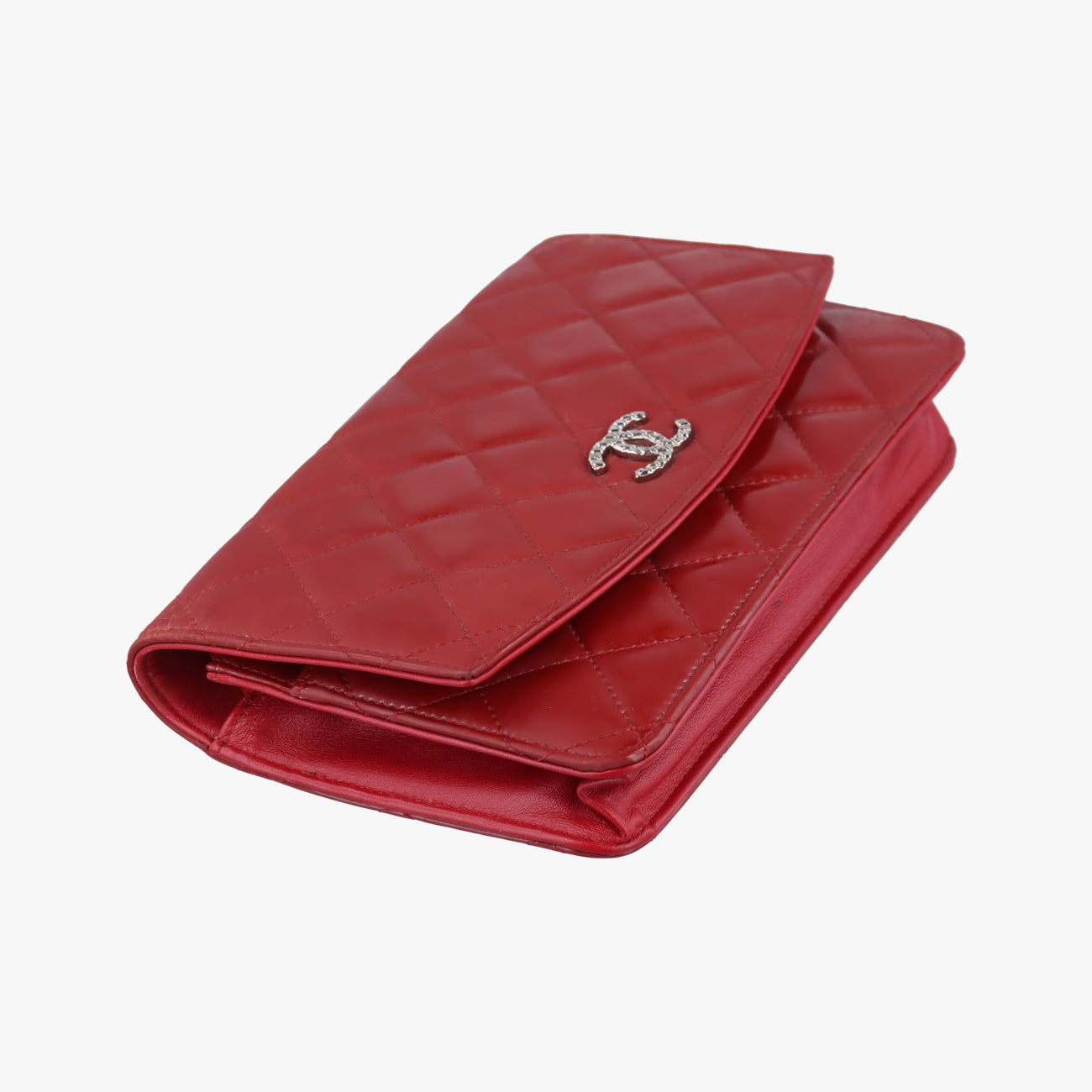 Vintage Chanel Matelasse coco mark Red Patent A48692 shoulderbag | stylenewstar