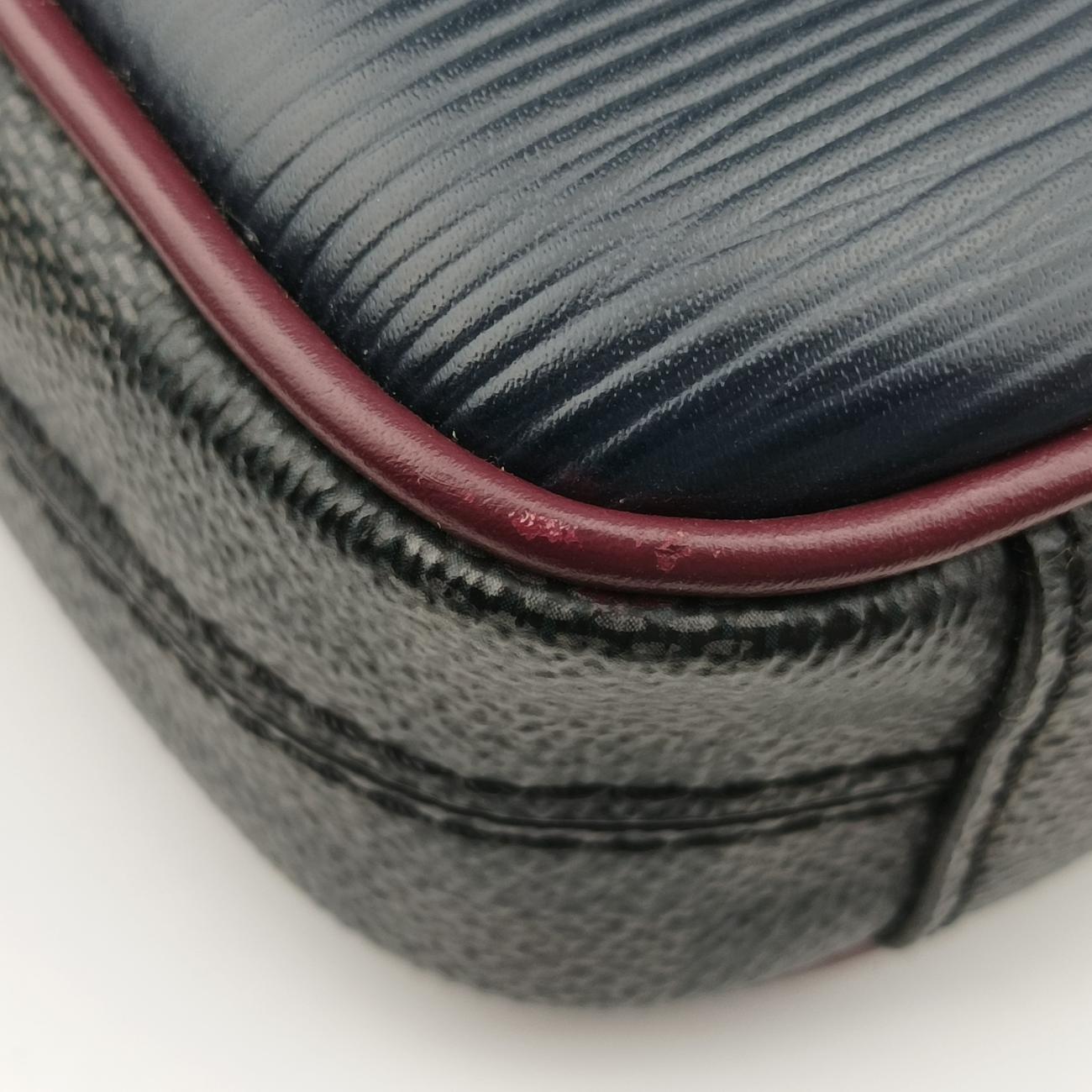 Pre-owned Louis Vuitton Danube Slim Navy x Yellowe x Noir Epi×DAMIER GRAPHITE M55100 shoulderbag | stylenewstar