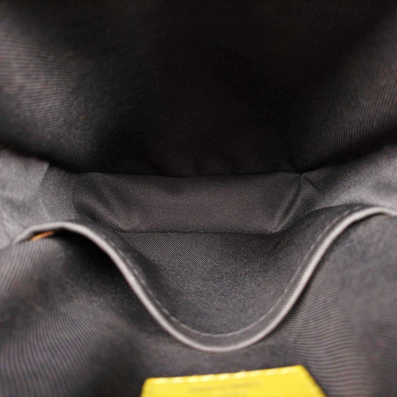 Pre-owned Louis Vuitton Danube Slim Navy x Yellowe x Noir Epi×DAMIER GRAPHITE M55100 shoulderbag | stylenewstar