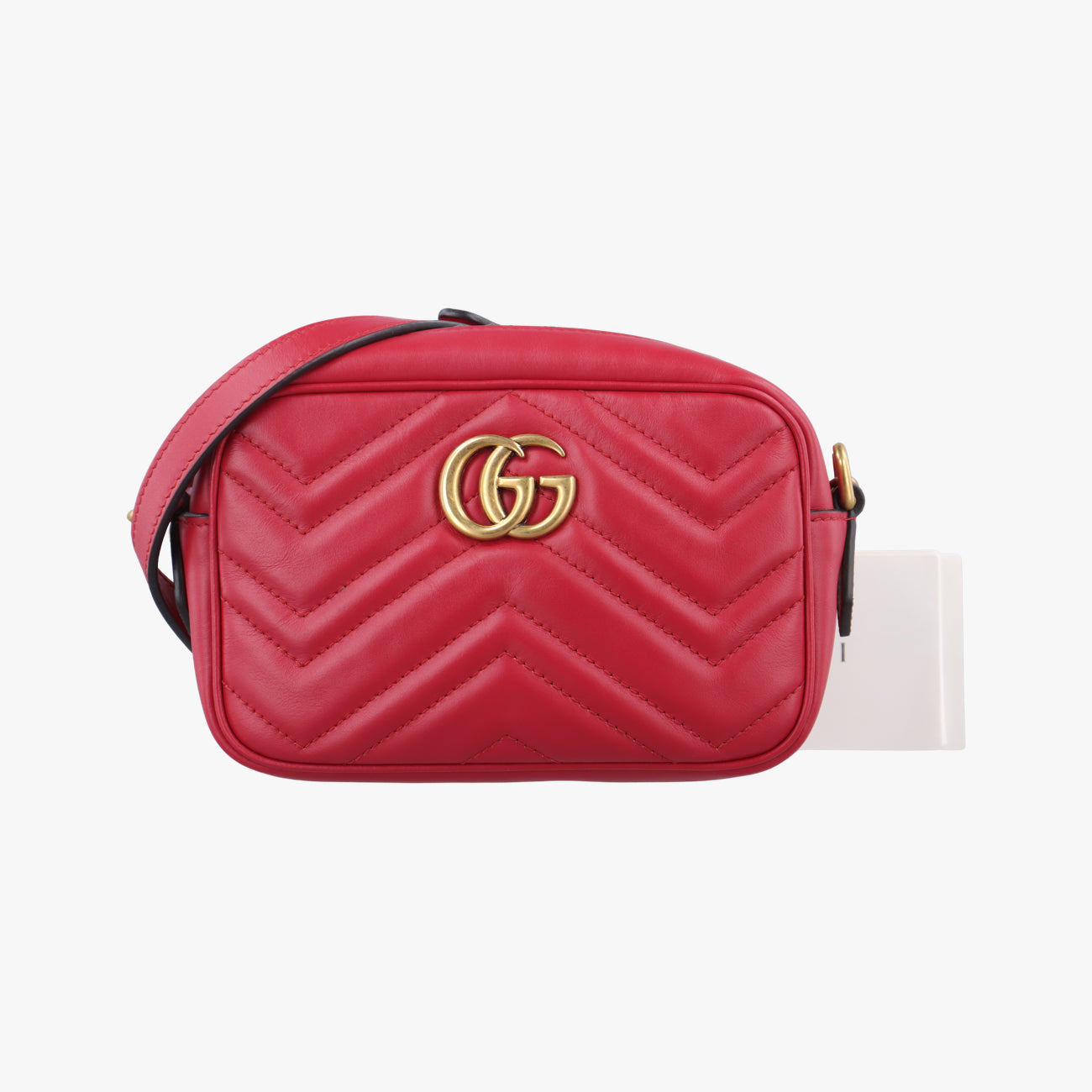 Secondhand Gucci GG Marmont Red Leather 448065 shoulderbag | stylenewstar