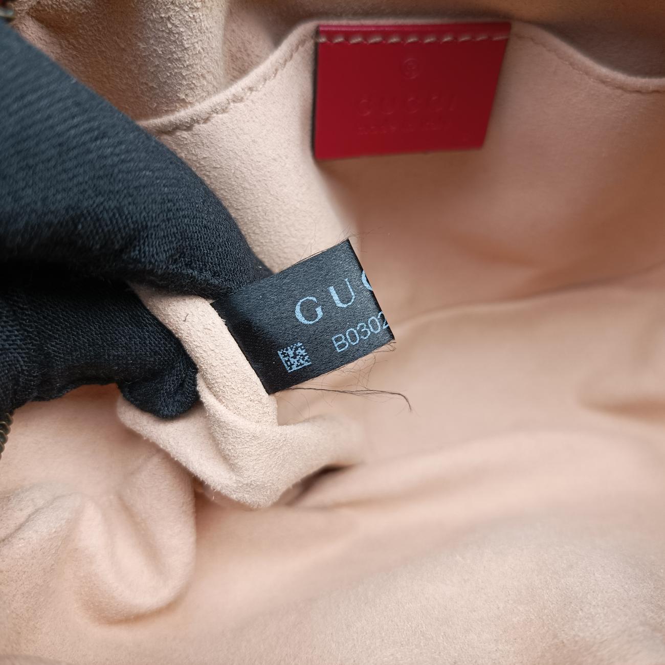 Secondhand Gucci GG Marmont Red Leather 448065 shoulderbag | stylenewstar