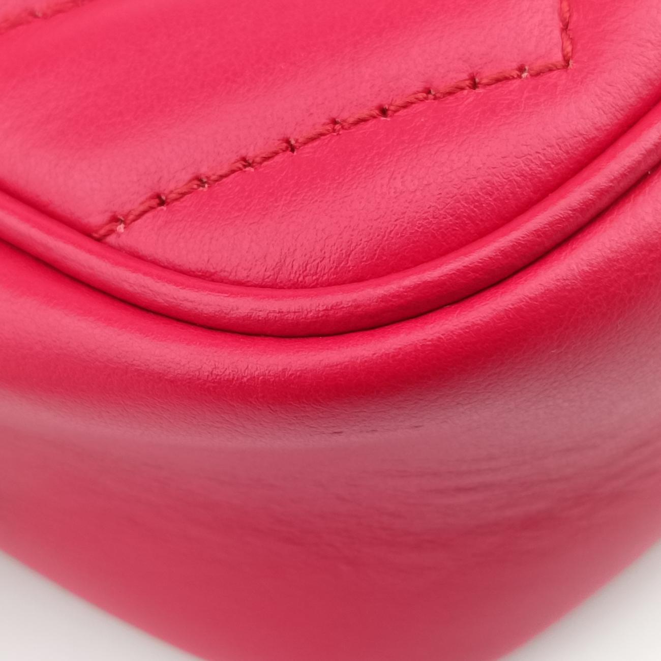 Secondhand Gucci GG Marmont Red Leather 448065 shoulderbag | stylenewstar