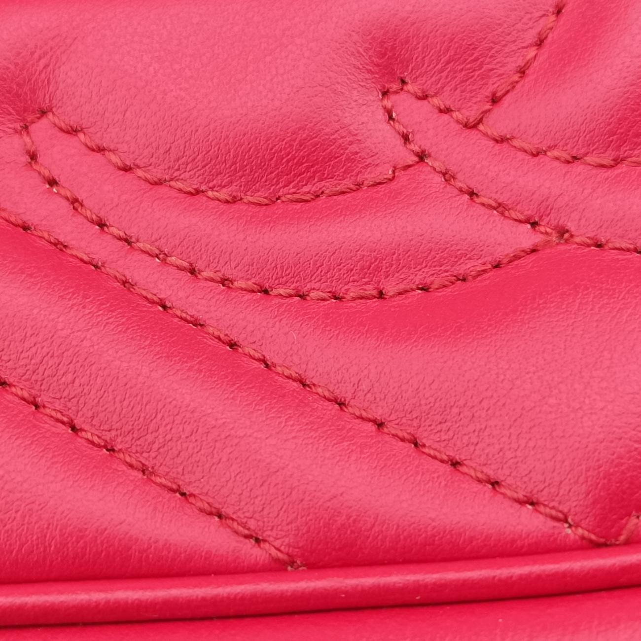 Secondhand Gucci GG Marmont Red Leather 448065 shoulderbag | stylenewstar