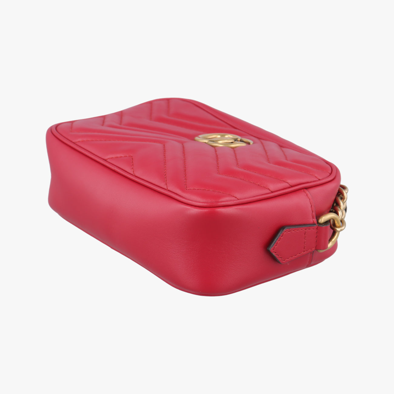 Secondhand Gucci GG Marmont Red Leather 448065 shoulderbag | stylenewstar