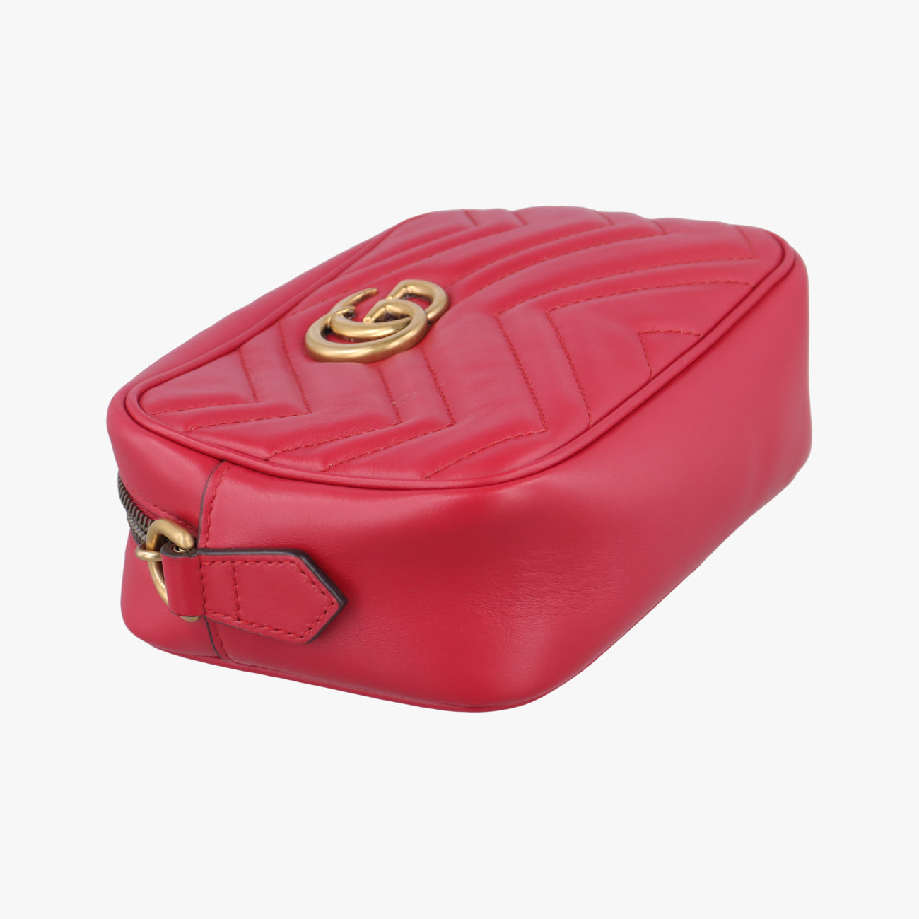 Secondhand Gucci GG Marmont Red Leather 448065 shoulderbag | stylenewstar