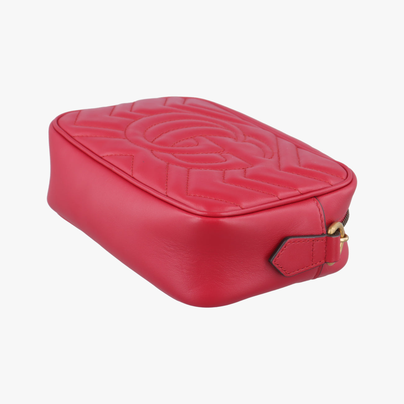 Secondhand Gucci GG Marmont Red Leather 448065 shoulderbag | stylenewstar