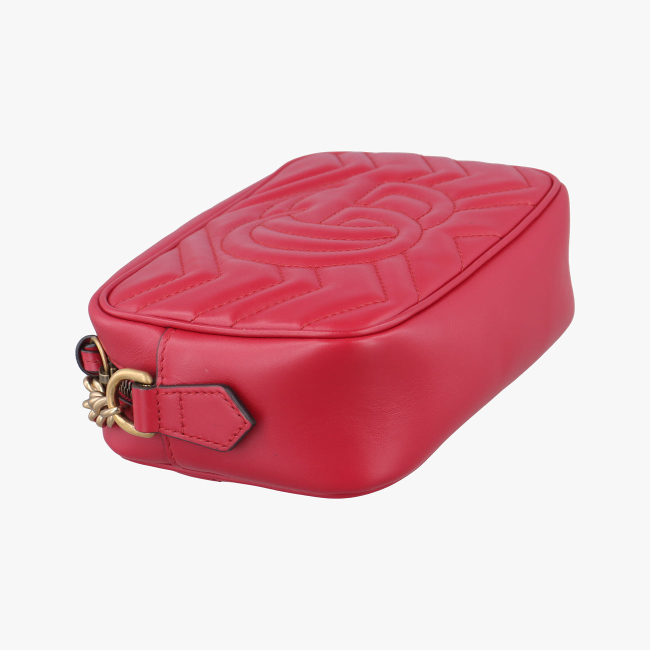 Secondhand Gucci GG Marmont Red Leather 448065 shoulderbag | stylenewstar