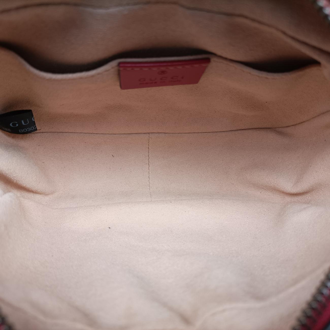 Secondhand Gucci GG Marmont Red Leather 448065 shoulderbag | stylenewstar