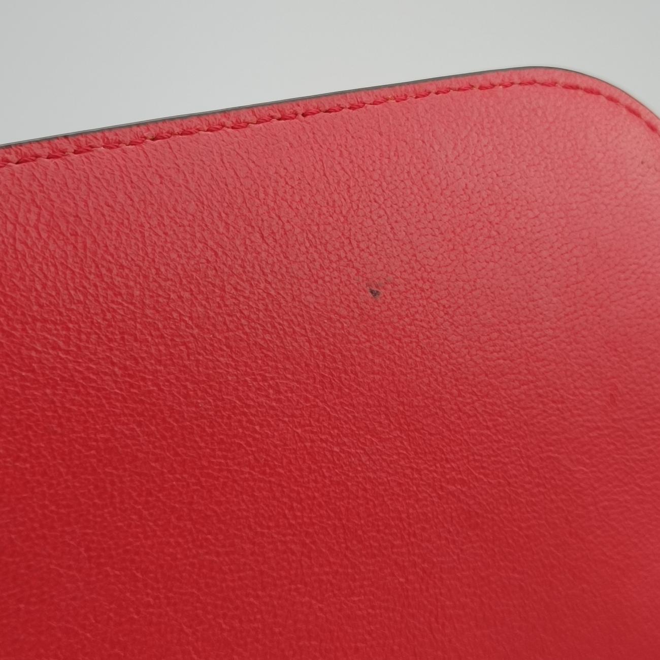 Pre-owned Celine Trapèze Red Leather × Suede  shoulderbag | stylenewstar