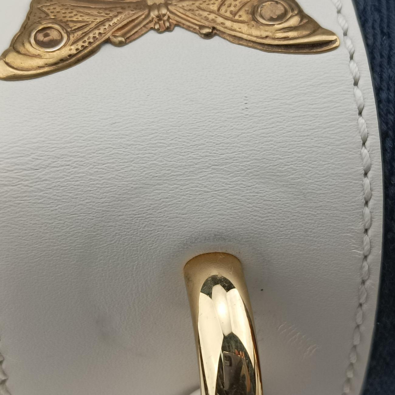 Pre-owned Gucci Sylvie White×multicolor Leather 470270 shoulderbag | stylenewstar