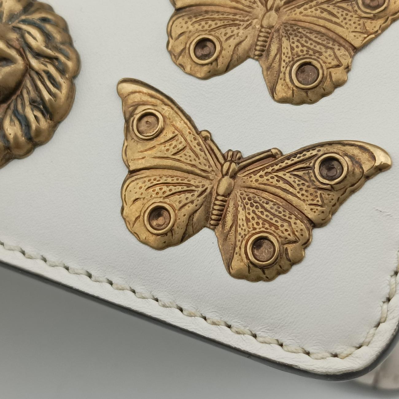 Pre-owned Gucci Sylvie White×multicolor Leather 470270 shoulderbag | stylenewstar