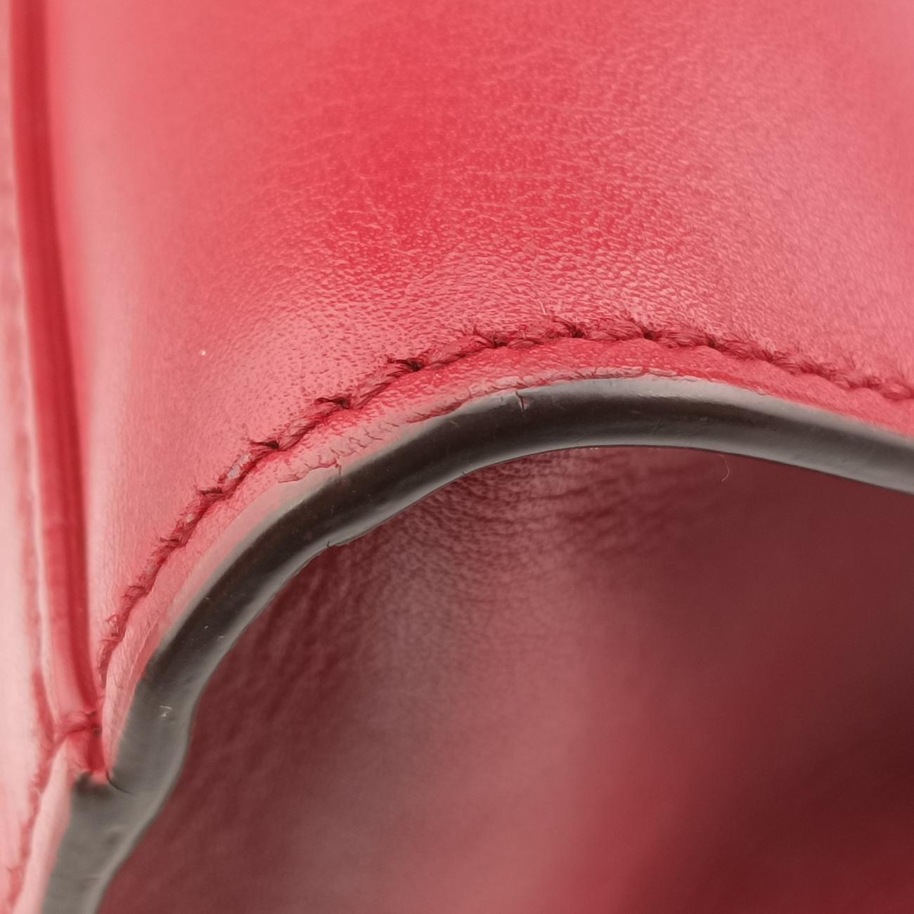 Secondhand Gucci Bamboo Web Nymphaea Red Leather 453764 shoulderbag | stylenewstar