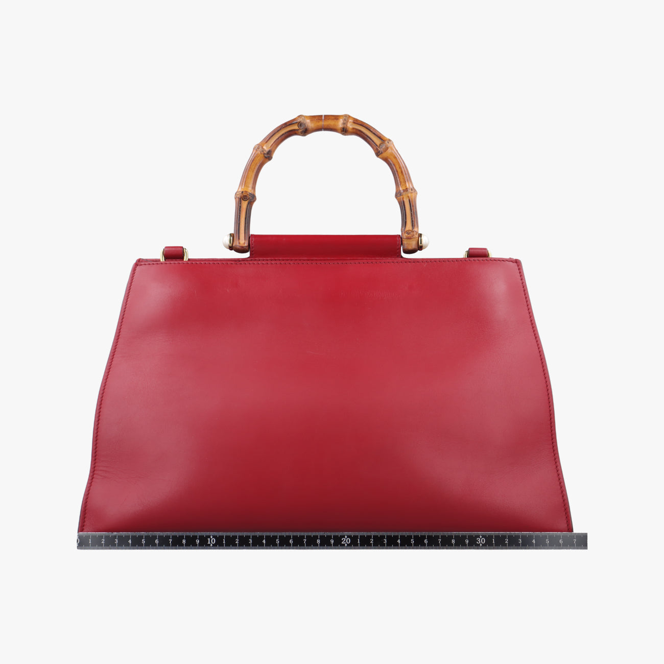 Secondhand Gucci Bamboo Web Nymphaea Red Leather 453764 shoulderbag | stylenewstar