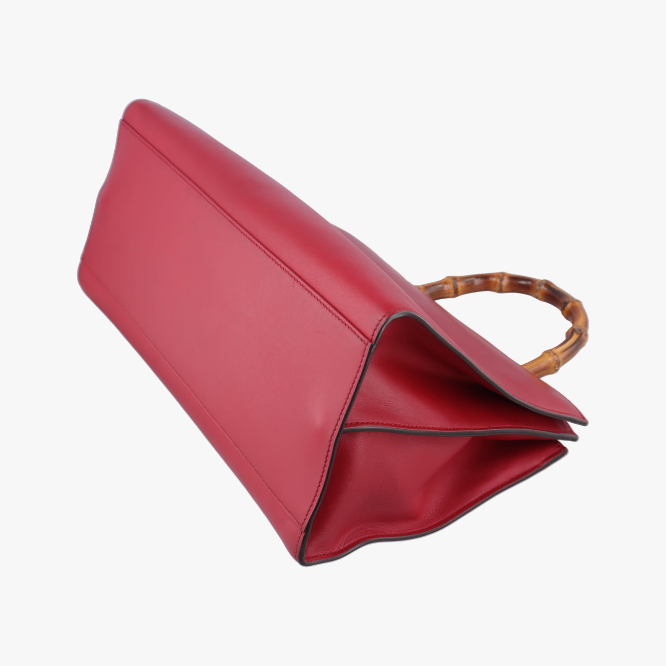 Secondhand Gucci Bamboo Web Nymphaea Red Leather 453764 shoulderbag | stylenewstar