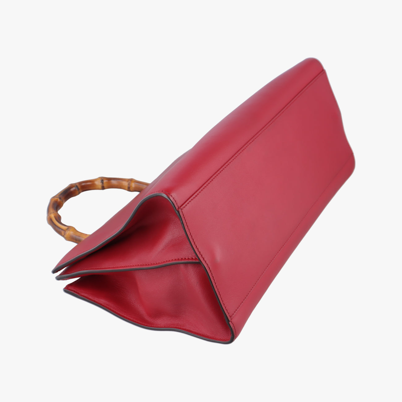 Secondhand Gucci Bamboo Web Nymphaea Red Leather 453764 shoulderbag | stylenewstar