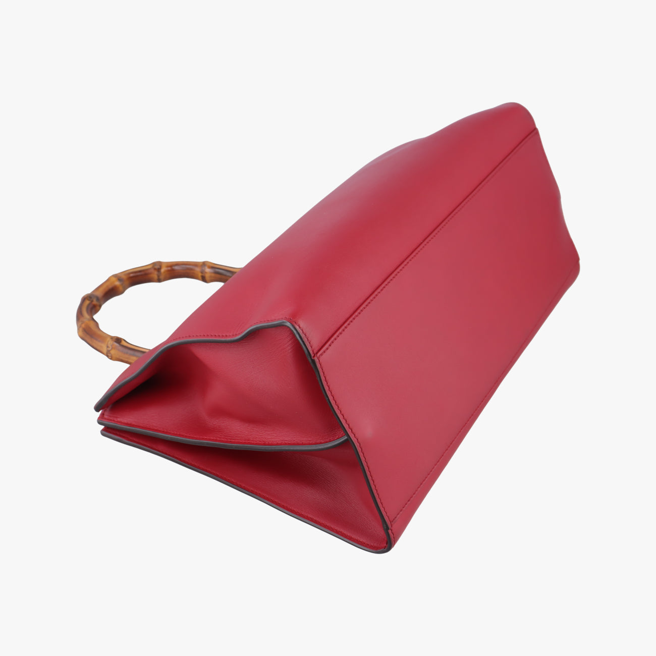 Secondhand Gucci Bamboo Web Nymphaea Red Leather 453764 shoulderbag | stylenewstar