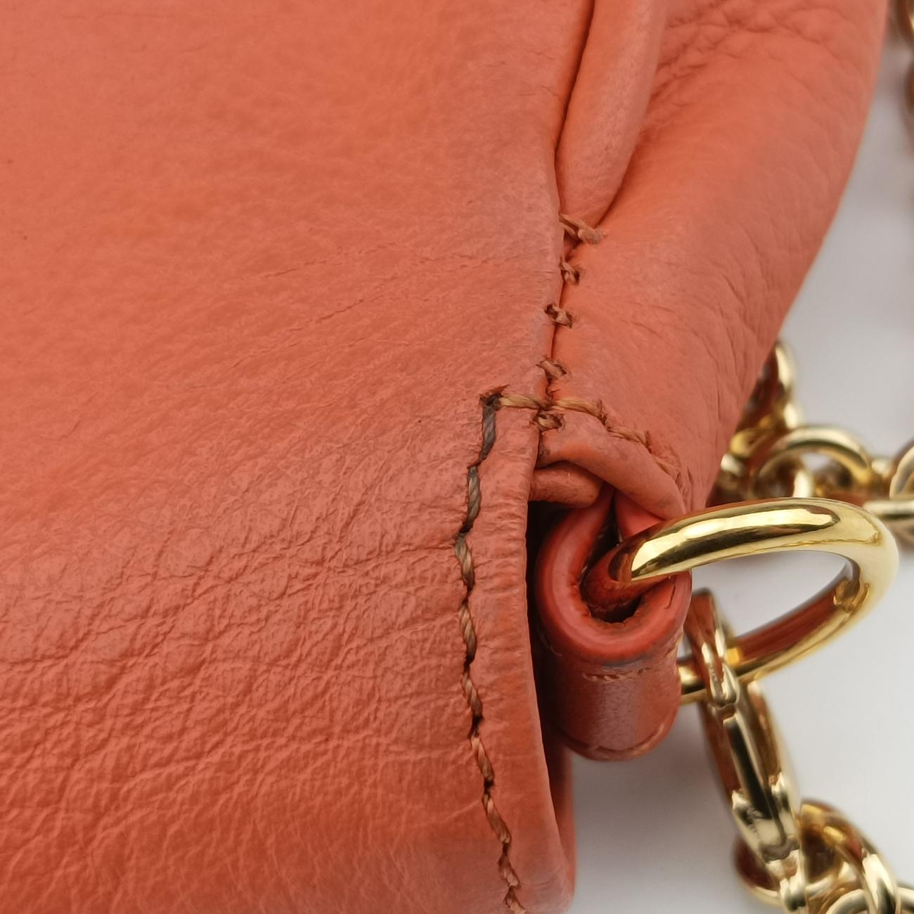 Vintage Fendi Fendista Pochette Orange Leather 8M0276 shoulderbag | stylenewstar