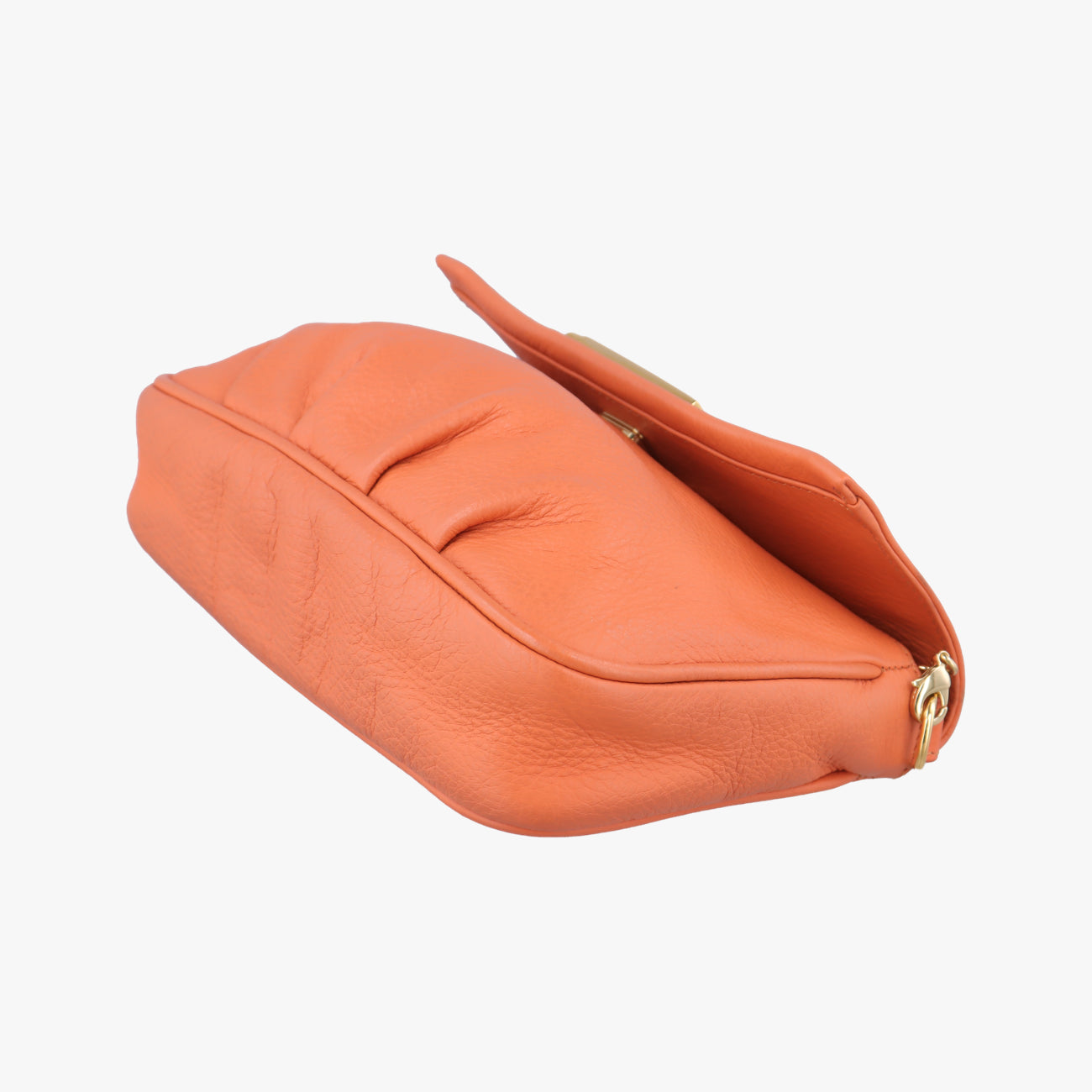 Vintage Fendi Fendista Pochette Orange Leather 8M0276 shoulderbag | stylenewstar