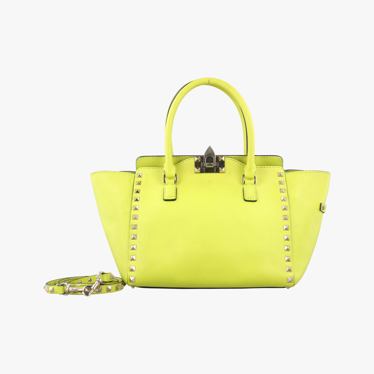Vintage Valentino Rockstud Yellow Leather  shoulderbag | stylenewstar