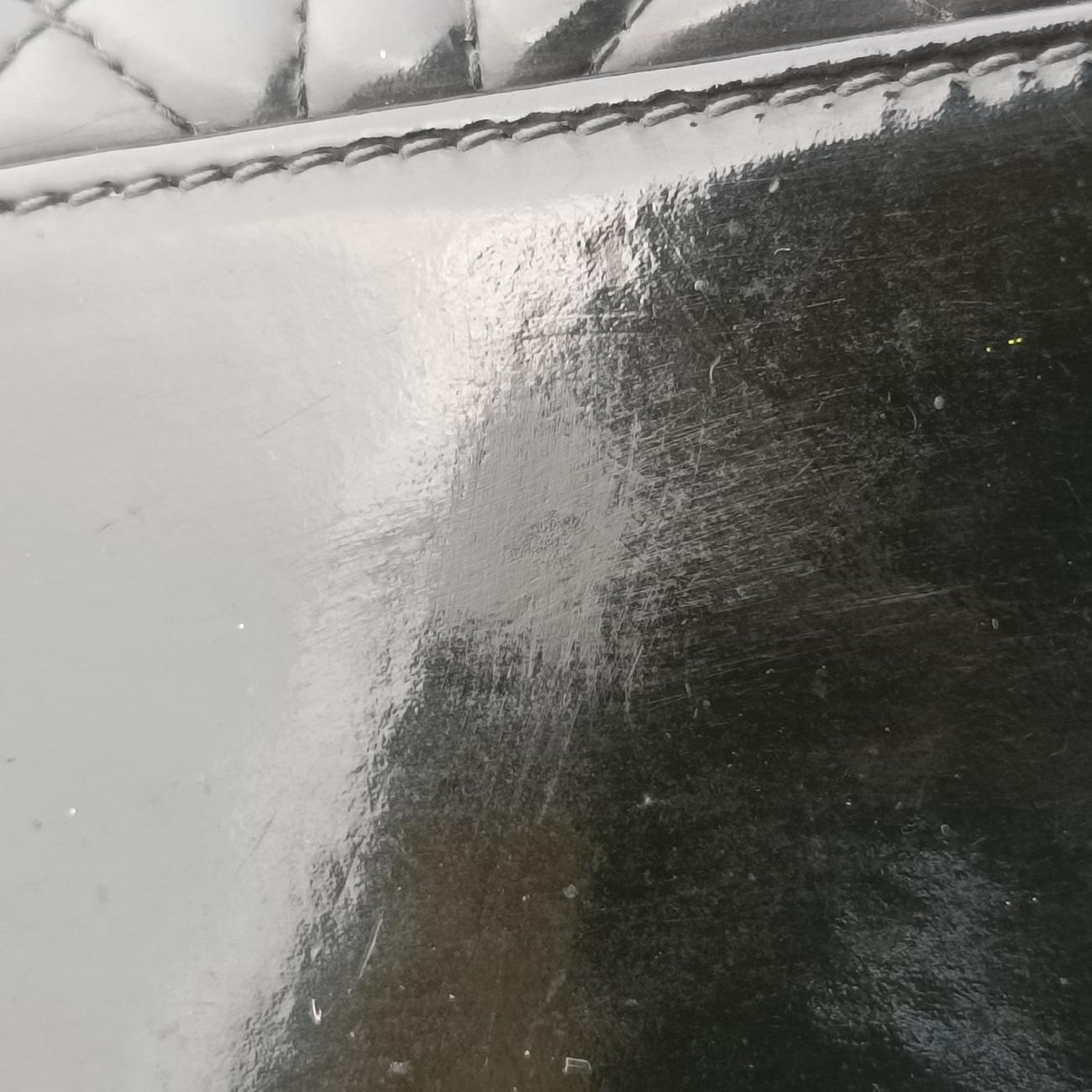 Pre-owned Christian Dior Lady Dior Black Patent  shoulderbag | stylenewstar