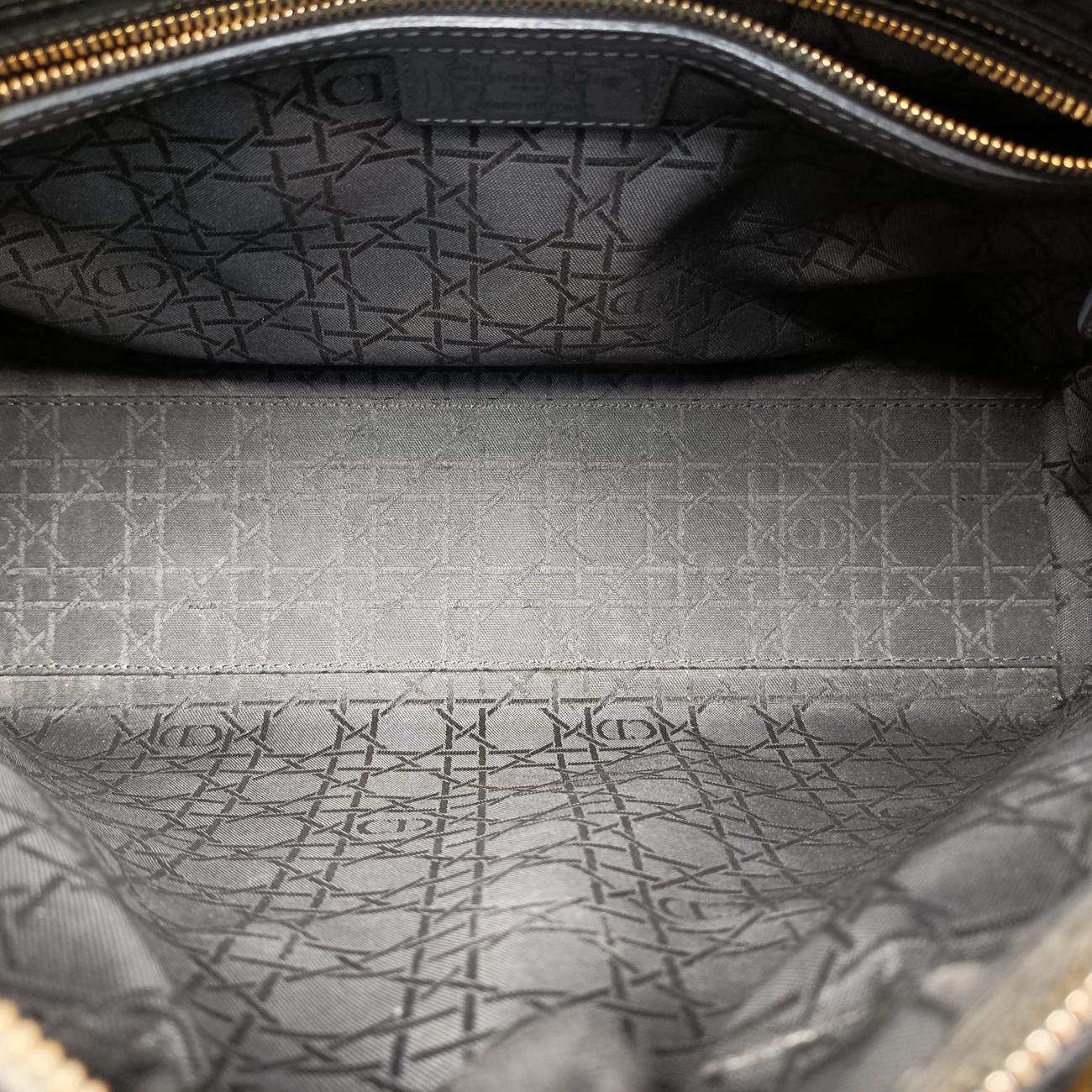 Pre-owned Christian Dior Lady Dior Black Patent  shoulderbag | stylenewstar