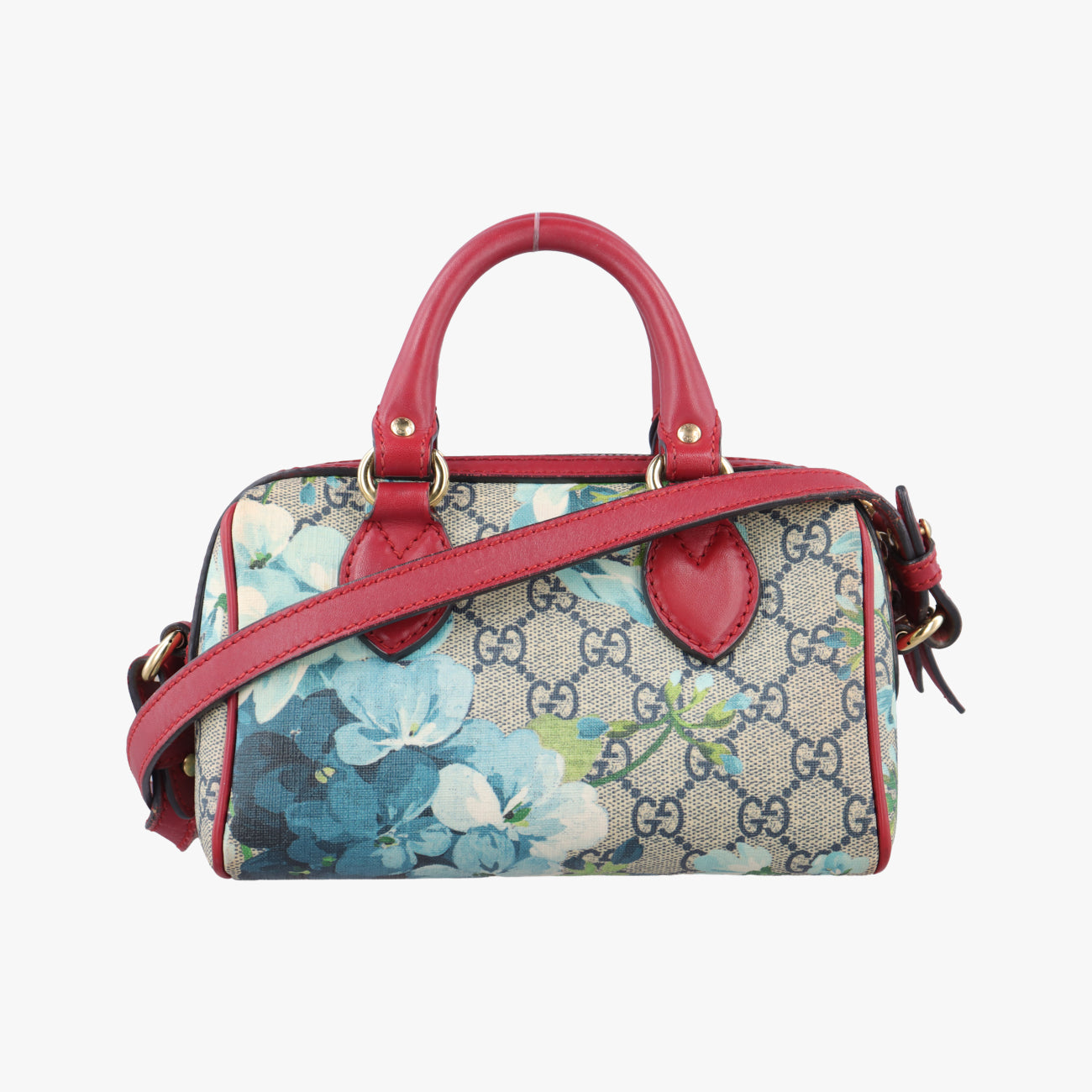 Vintage Gucci GG Blooms Beige×Red×Multicolour PVC coated canvas 432123 shoulderbag | stylenewstar