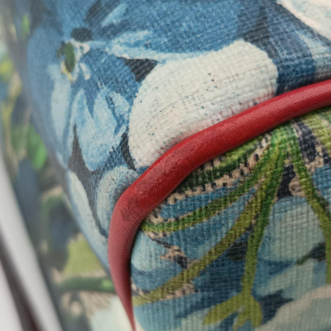 Vintage Gucci GG Blooms Beige×Red×Multicolour PVC coated canvas 432123 shoulderbag | stylenewstar