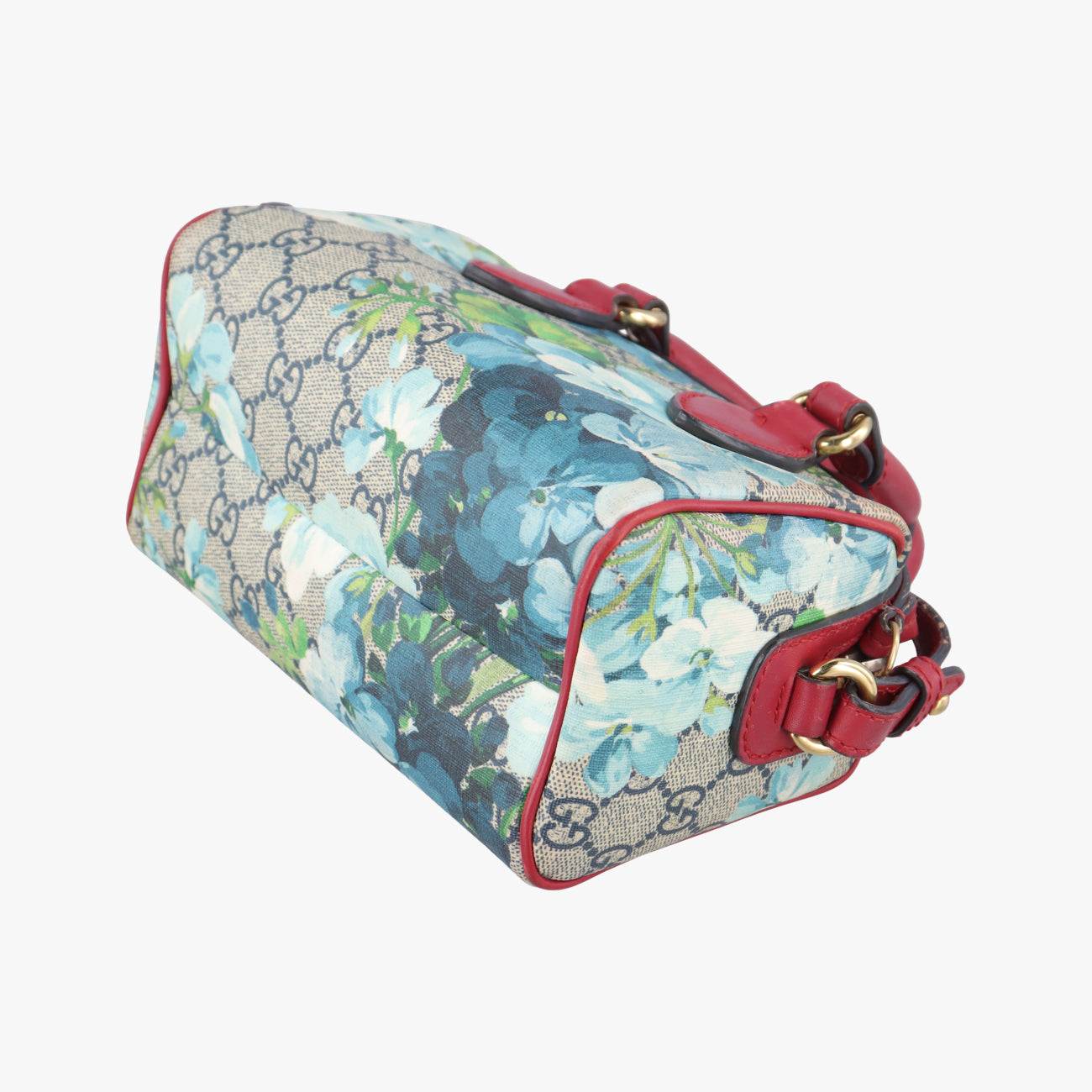 Vintage Gucci GG Blooms Beige×Red×Multicolour PVC coated canvas 432123 shoulderbag | stylenewstar