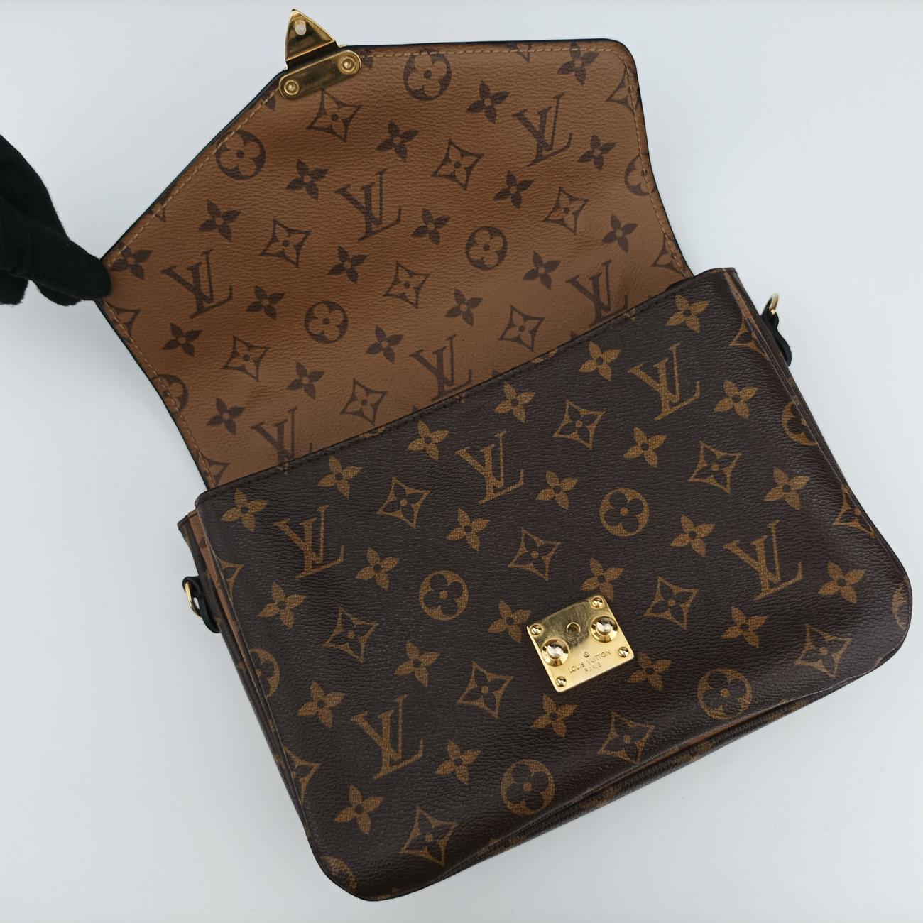 Pre-owned Louis Vuitton Pochette Metis MM Brown Monogram Canvas M44876 shoulderbag | stylenewstar