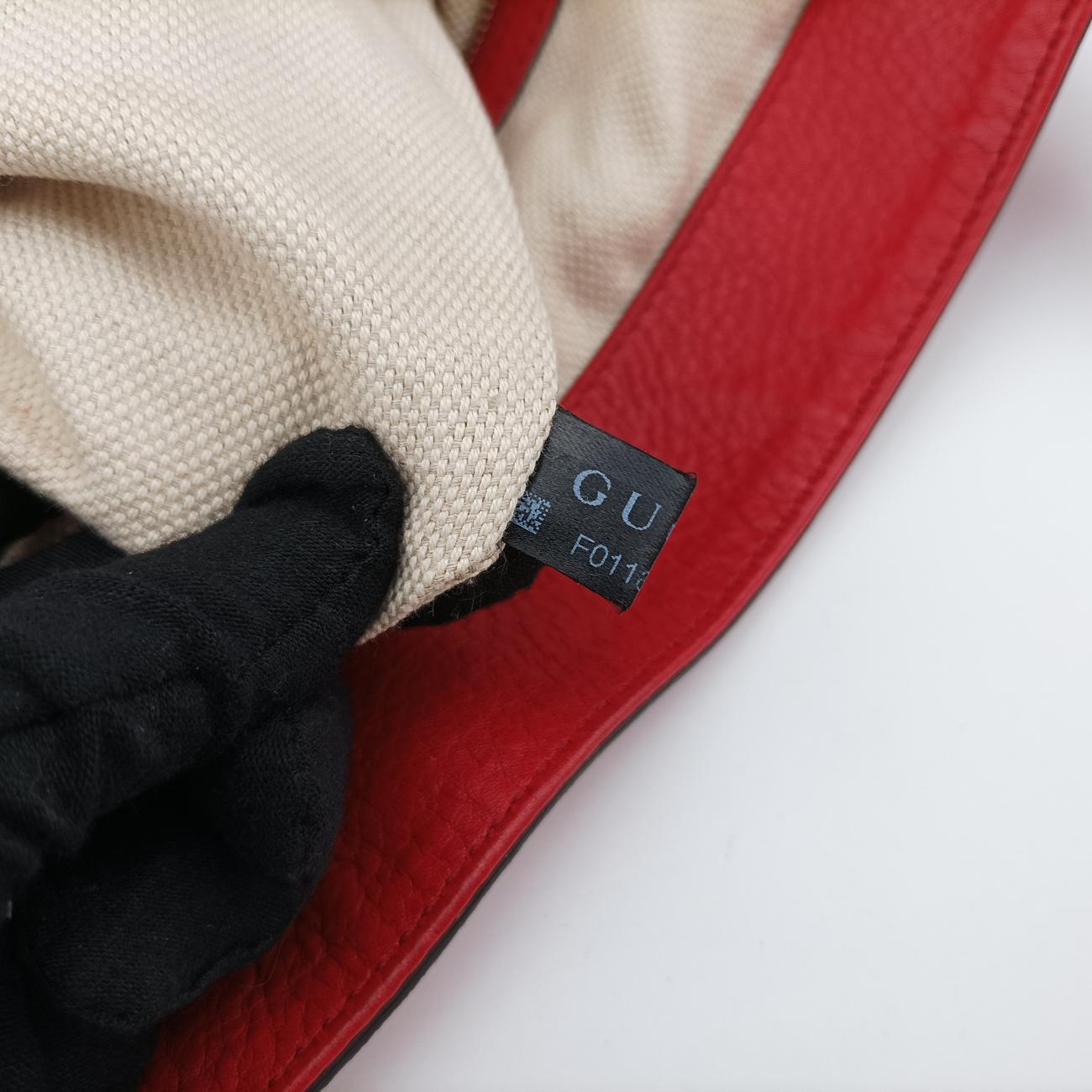 Pre-owned Gucci Soho Red Leather 282308 handbag | stylenewstar