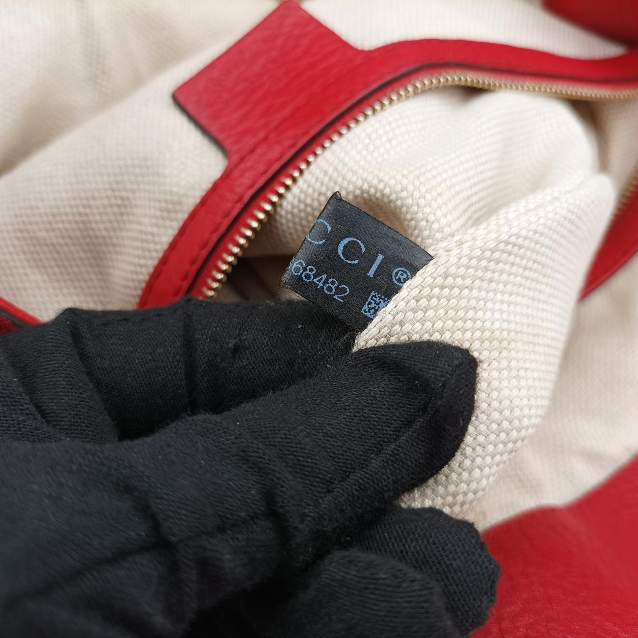 Pre-owned Gucci Soho Red Leather 282308 handbag | stylenewstar