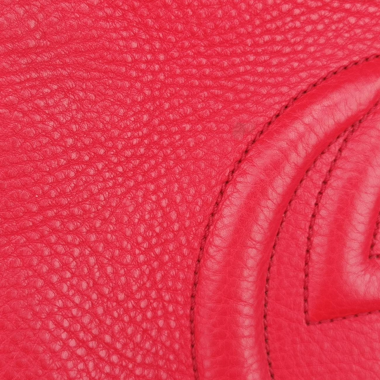 Pre-owned Gucci Soho Red Leather 282308 handbag | stylenewstar