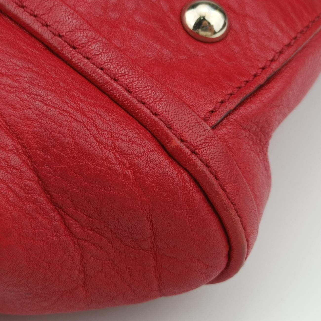 Pre-owned Gucci Soho Red Leather 282308 handbag | stylenewstar
