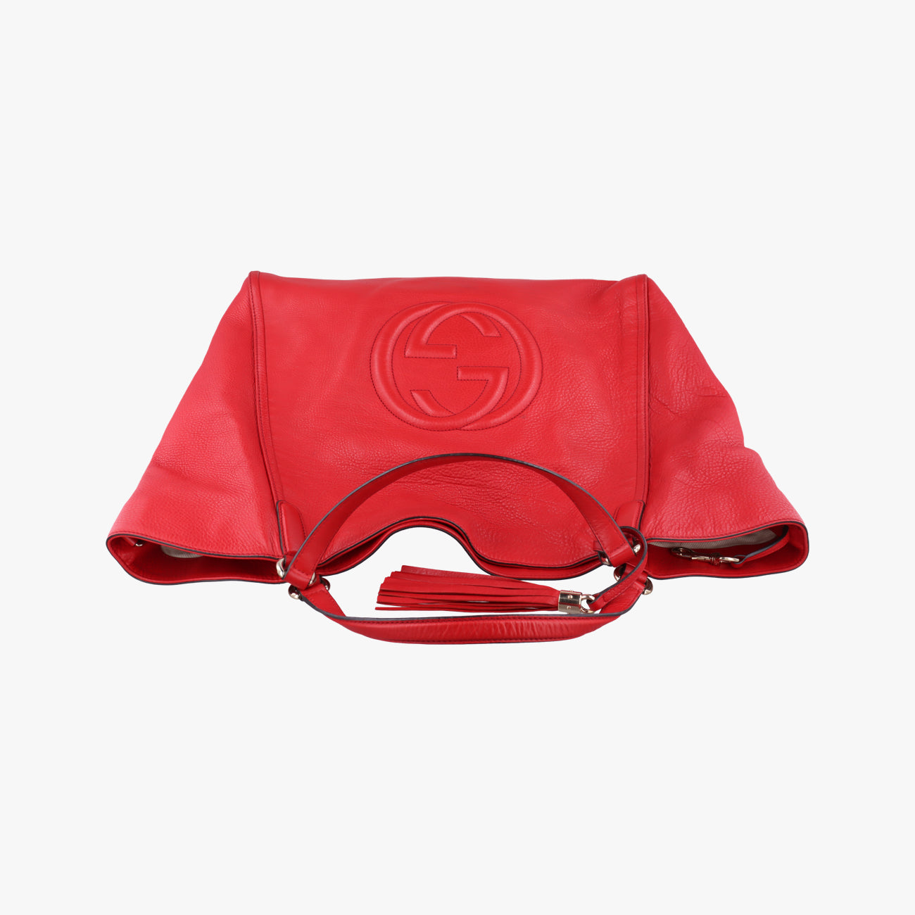 Pre-owned Gucci Soho Red Leather 282308 handbag | stylenewstar
