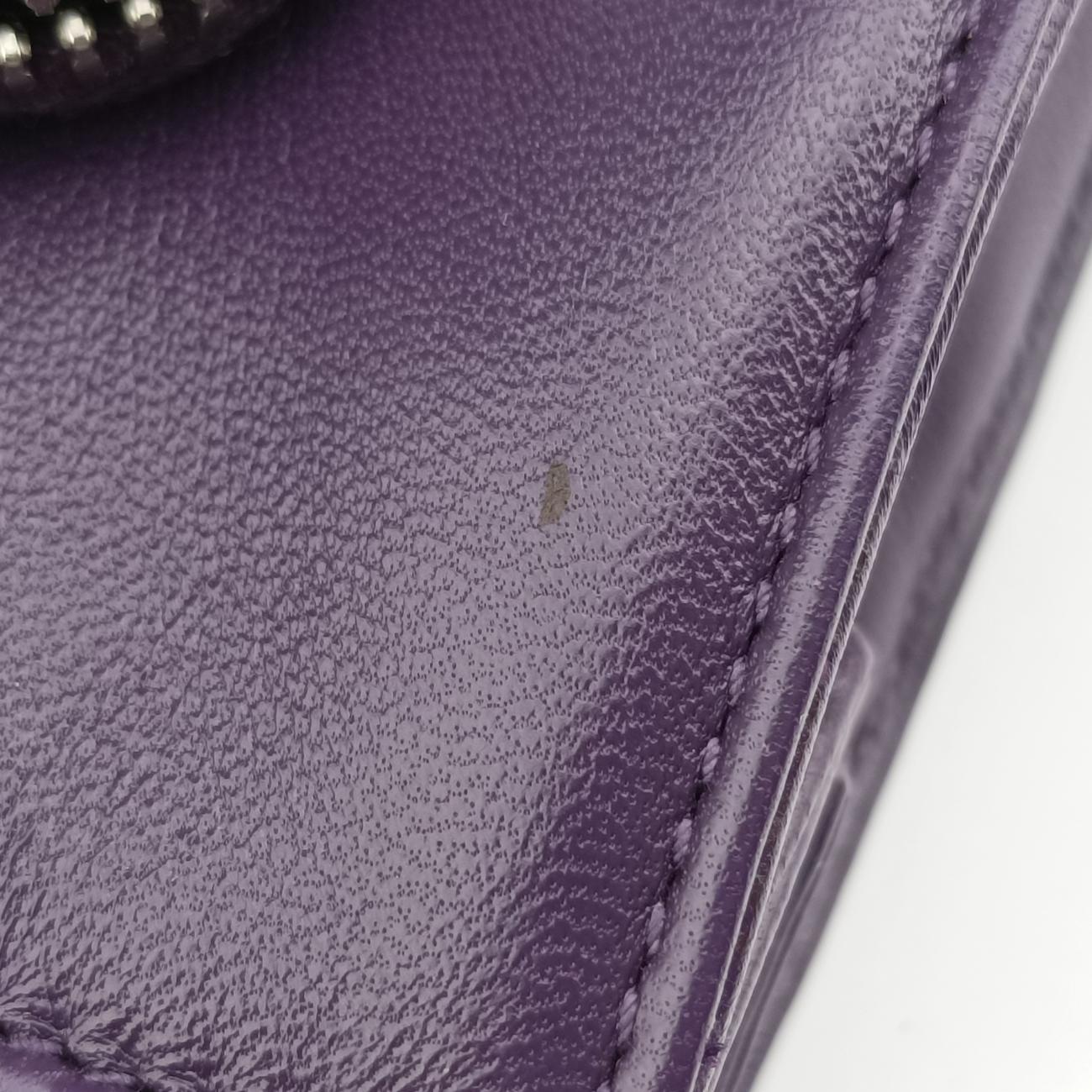 Secondhand Prada Turquoise Mini Tote Purple Nappa leather 1BG418 shoulderbag | stylenewstar