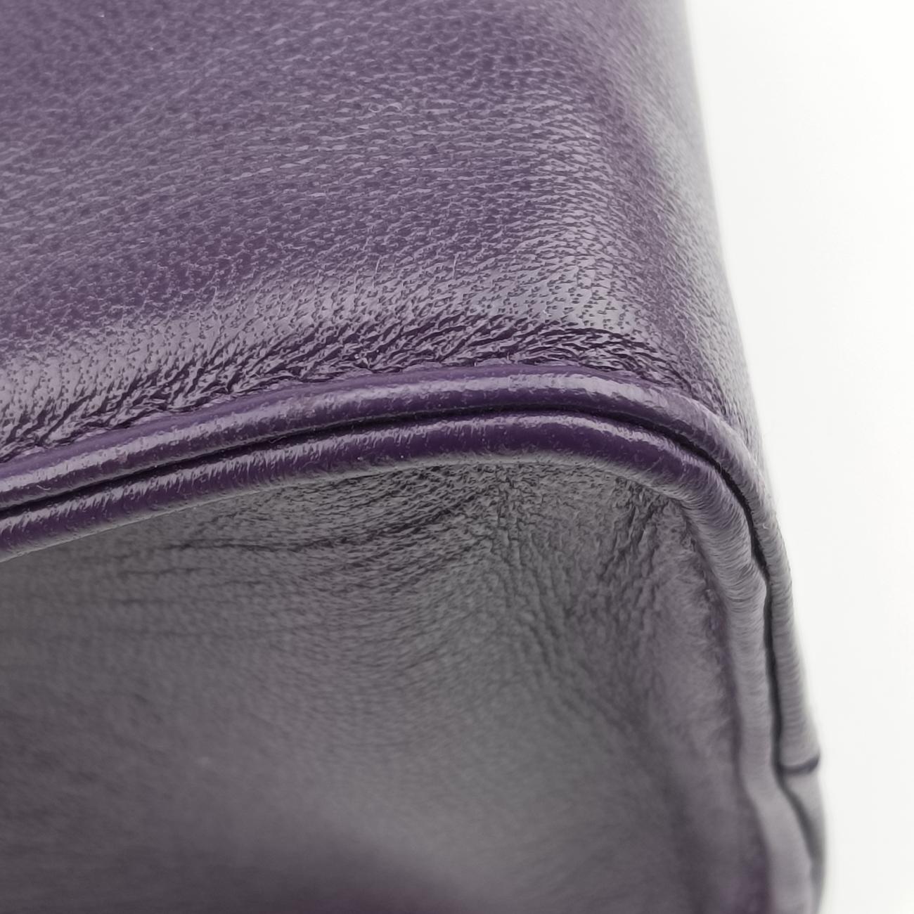 Secondhand Prada Turquoise Mini Tote Purple Nappa leather 1BG418 shoulderbag | stylenewstar