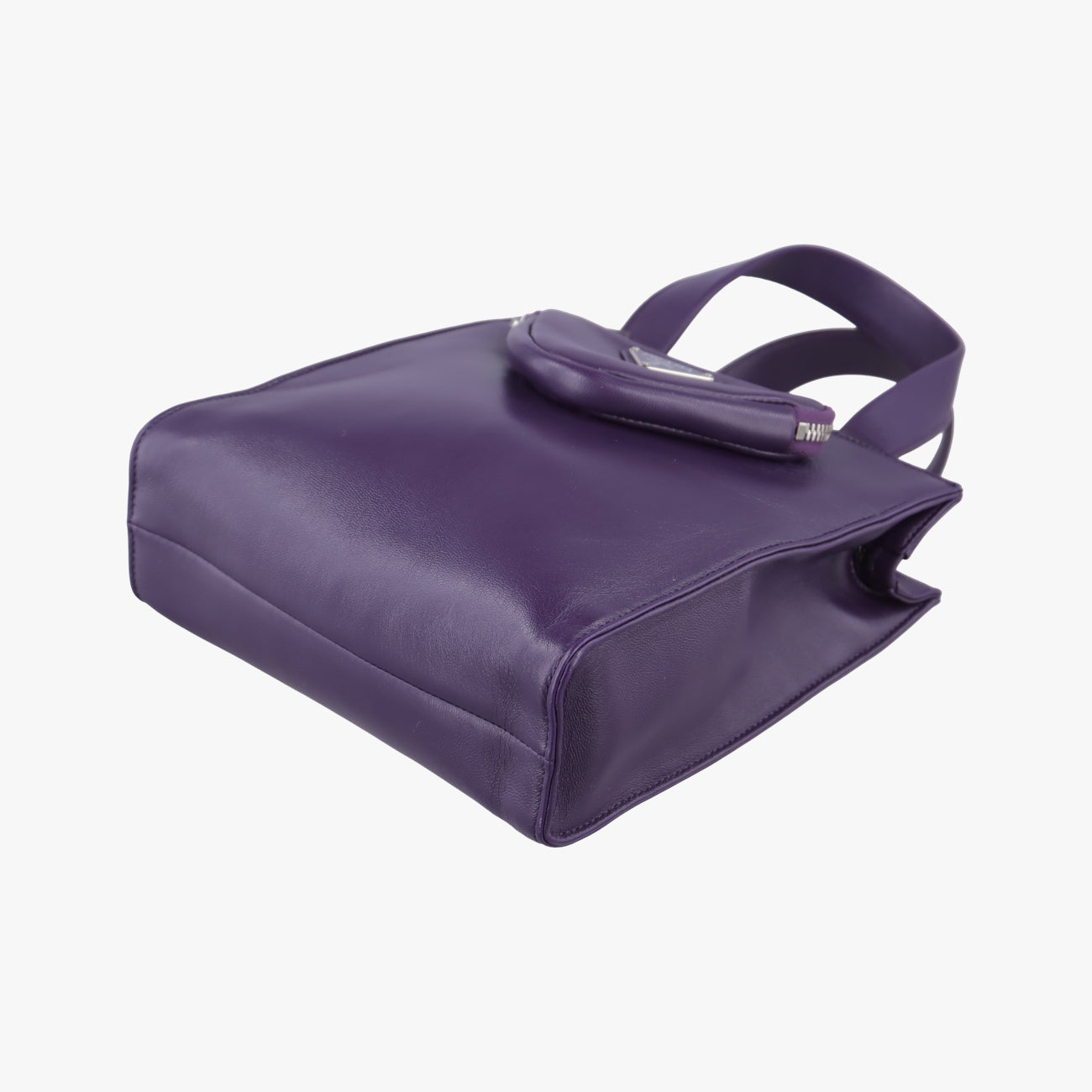 Secondhand Prada Turquoise Mini Tote Purple Nappa leather 1BG418 shoulderbag | stylenewstar