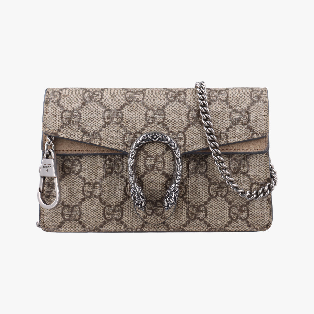 Pre-owned Gucci Dionysus Brown PVC coated canvas 476432 shoulderbag | stylenewstar