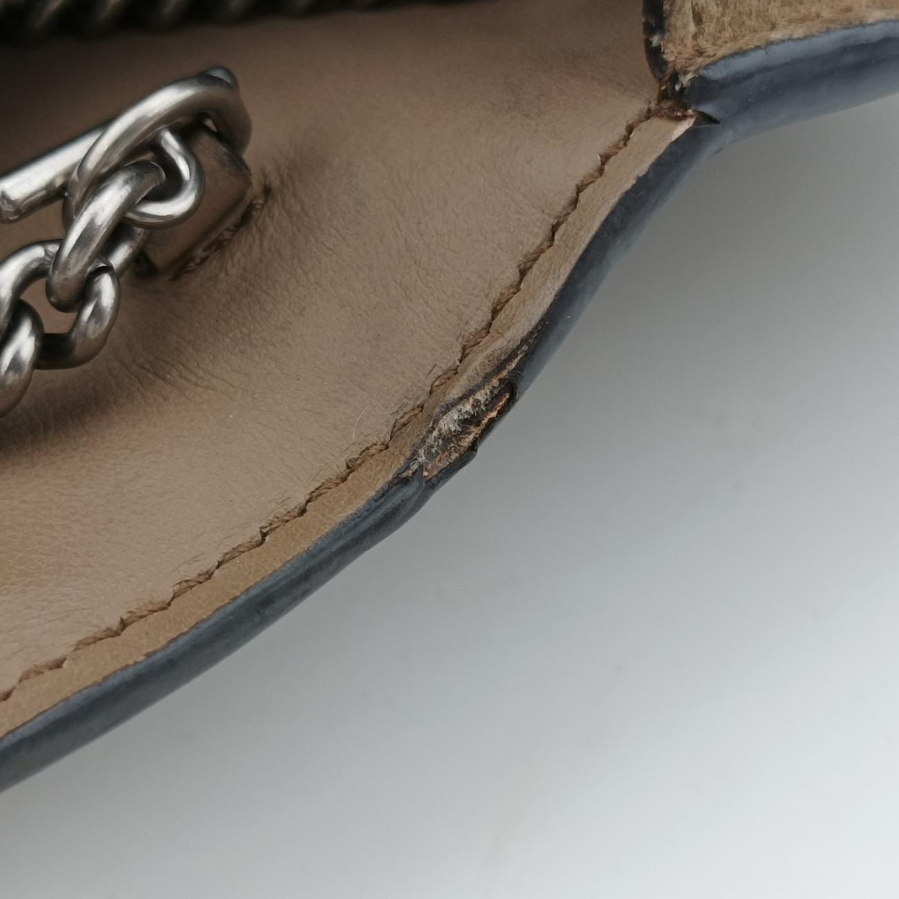 Pre-owned Gucci Dionysus Brown PVC coated canvas 476432 shoulderbag | stylenewstar