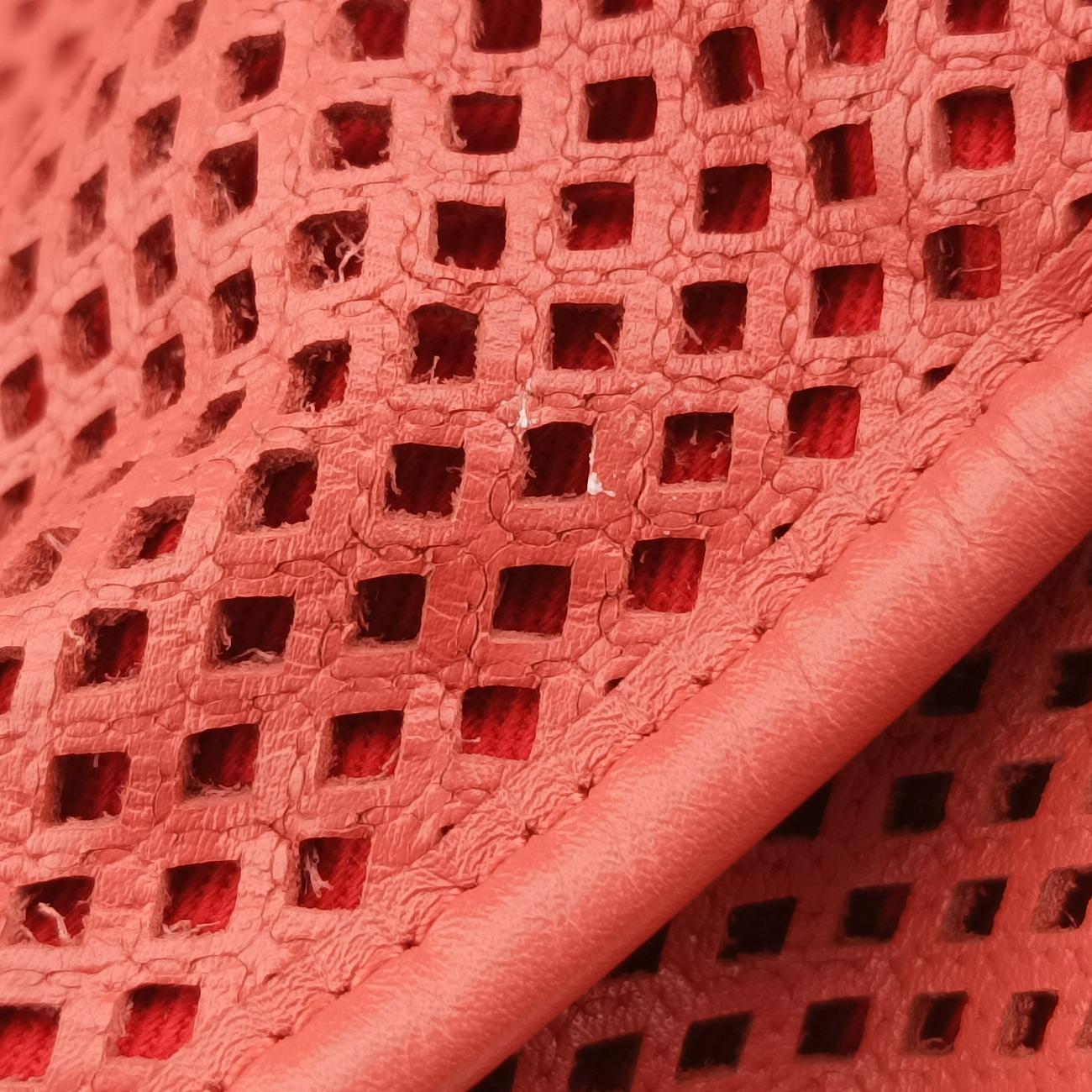 Pre-owned Chanel Up in the Air Perforated French Riviera Red Leather A67654 shoulderbag | stylenewstar