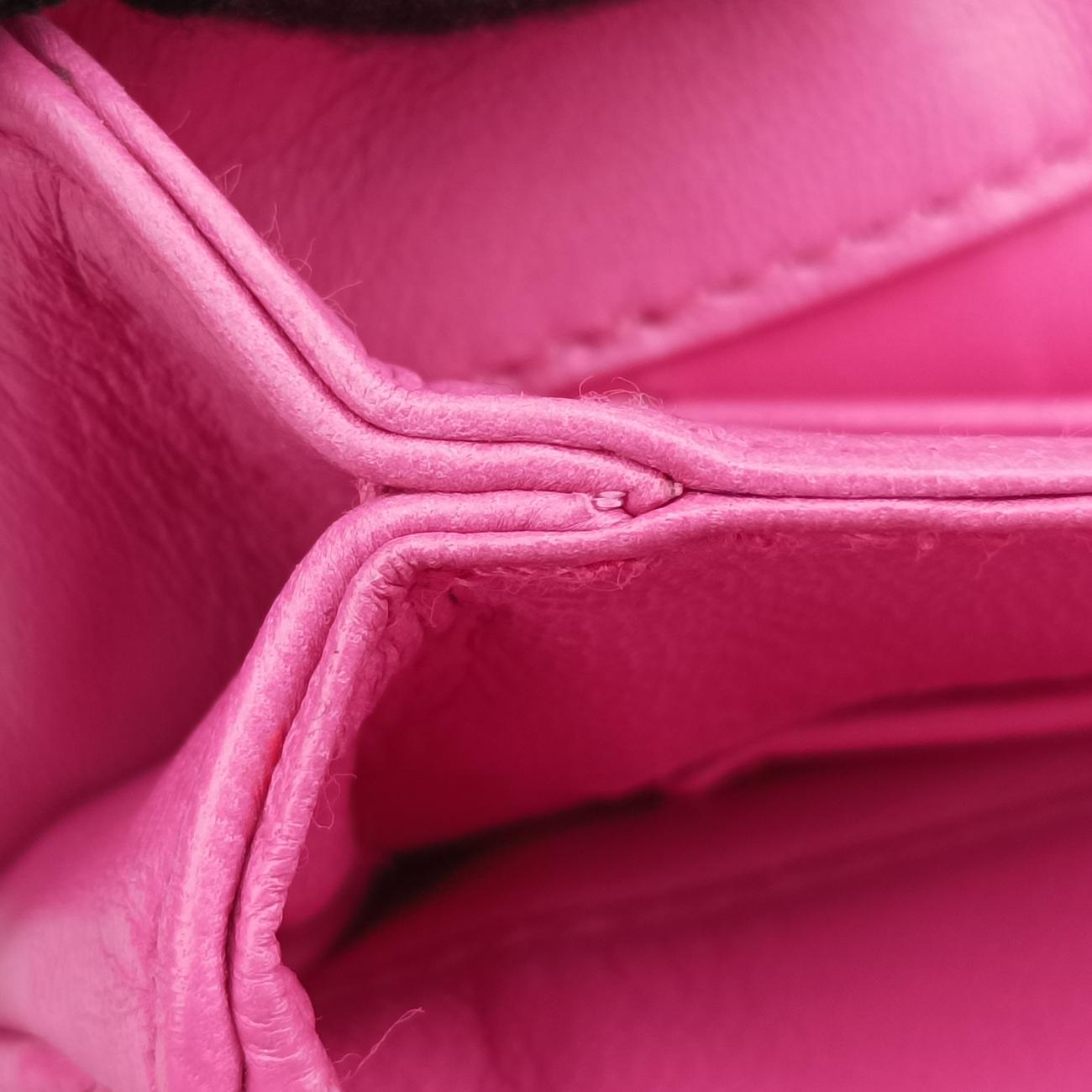 Pre-owned Prada Fuoco Nappa Gaufre Red Nappa Leather 1BD009 shoulderbag | stylenewstar