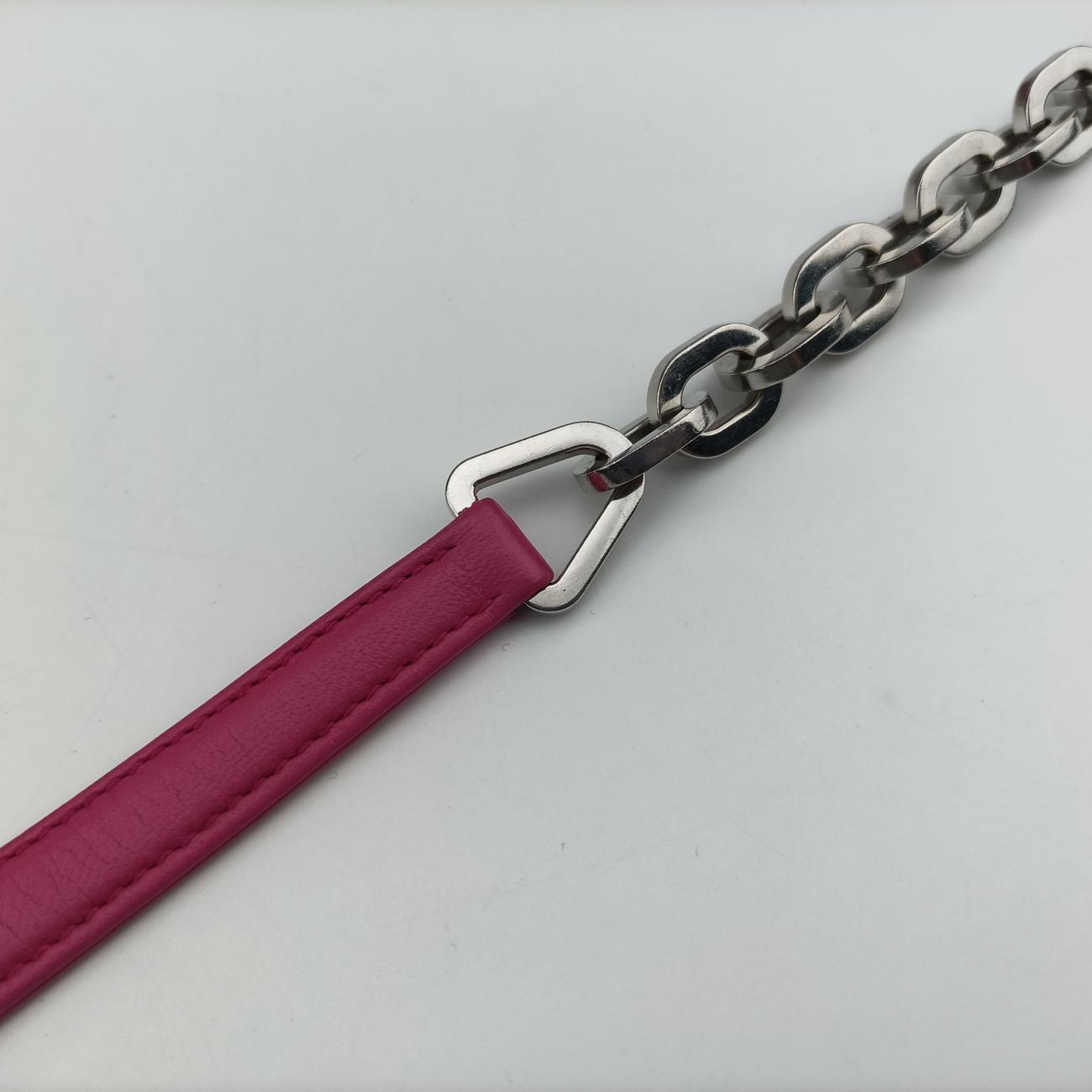 Pre-owned Prada Fuoco Nappa Gaufre Red Nappa Leather 1BD009 shoulderbag | stylenewstar