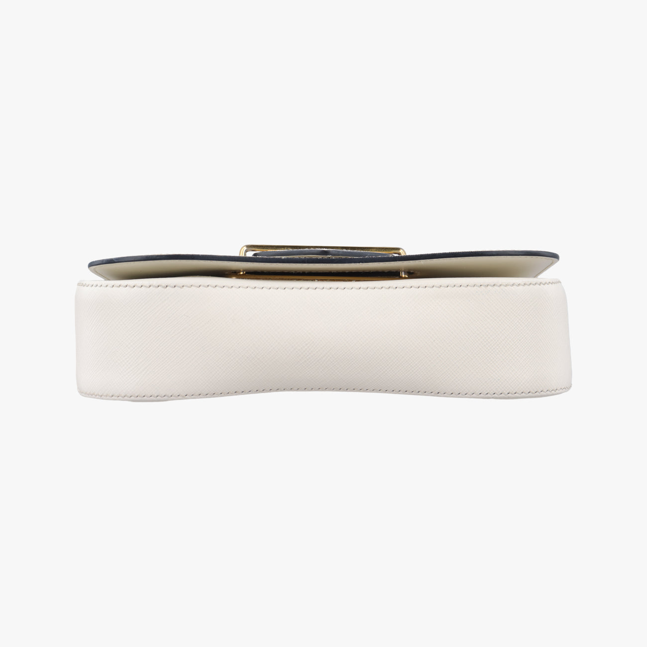 Pre-owned Prada Sidonie White SAFFIANO　Leather 1BD219 shoulderbag | stylenewstar