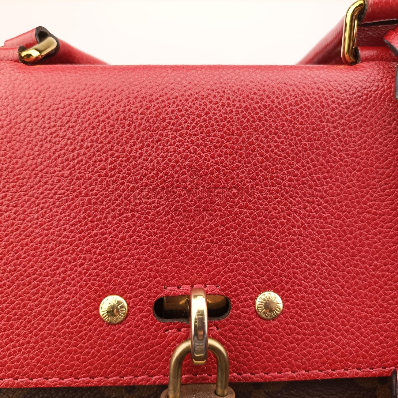 Pre-owned Louis Vuitton Vénus brown×CERISE Monogram Canvas×calf leather M41738 shoulderbag | stylenewstar