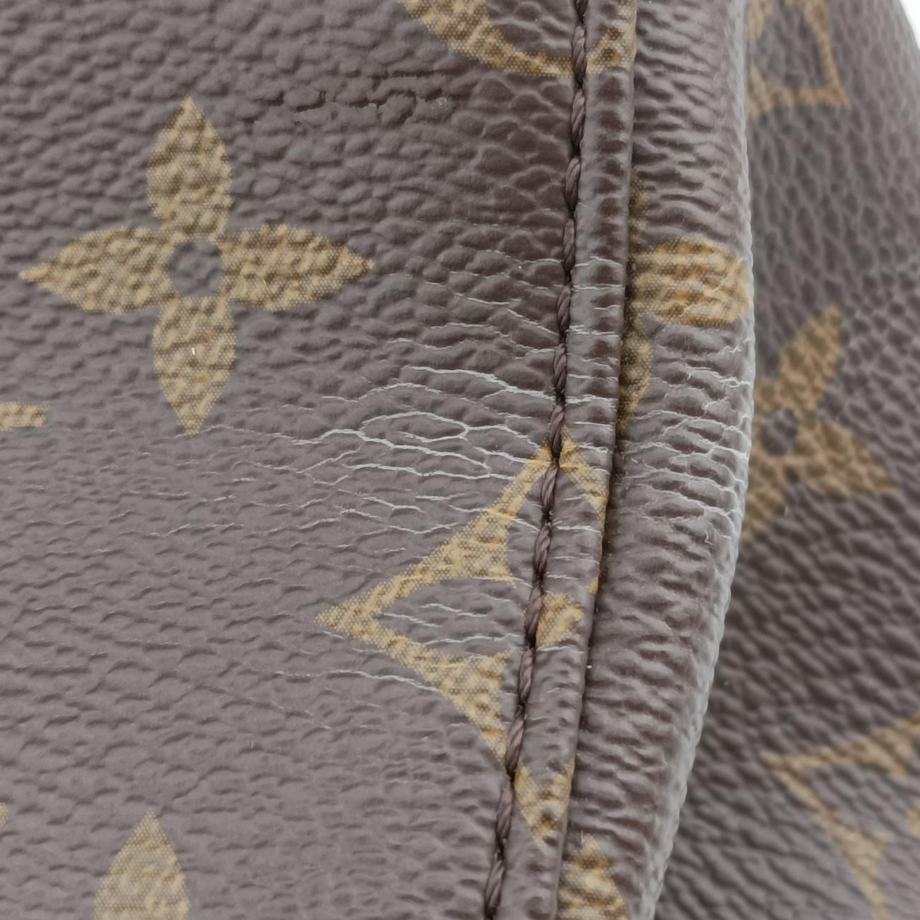 Pre-owned Louis Vuitton Vénus brown×CERISE Monogram Canvas×calf leather M41738 shoulderbag | stylenewstar
