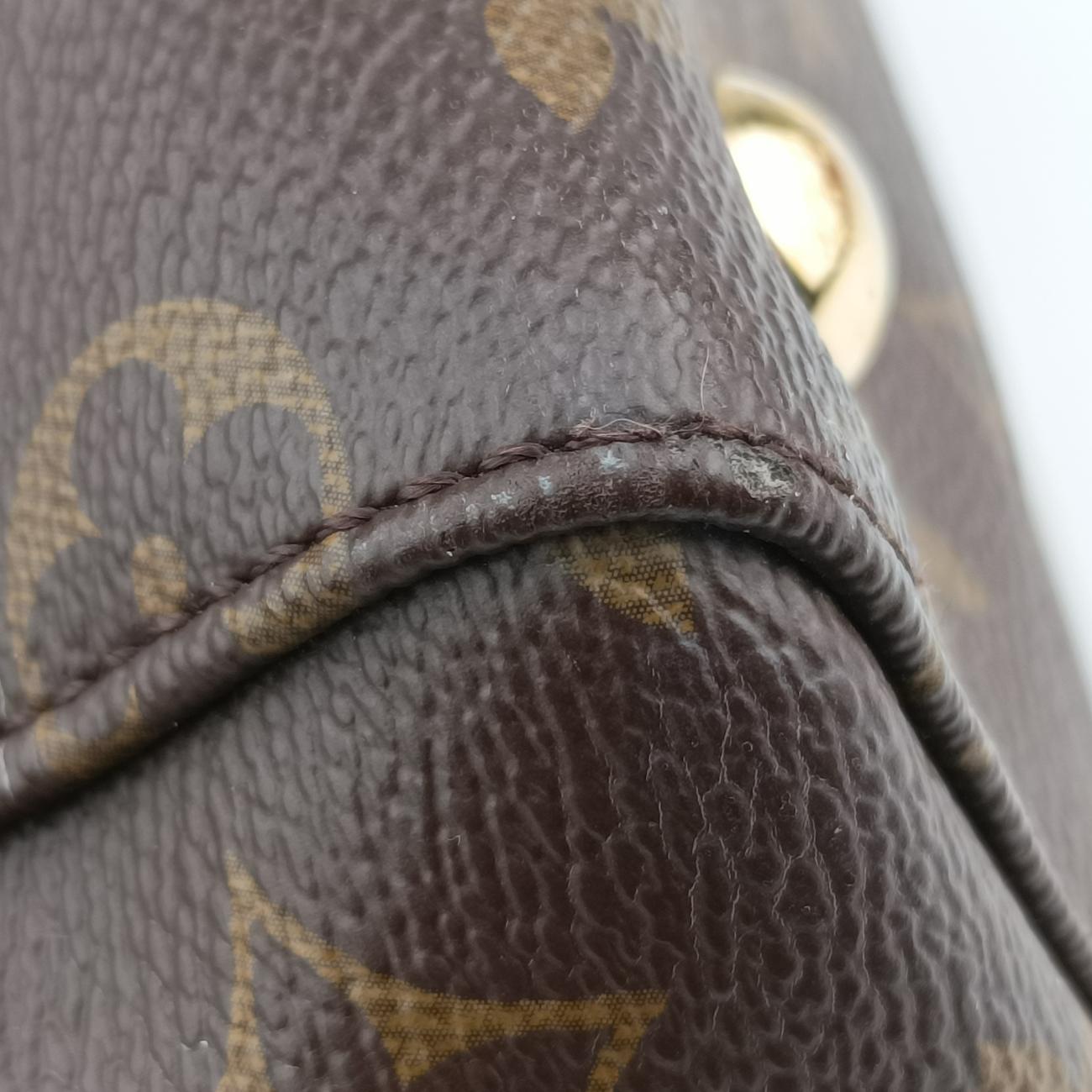 Pre-owned Louis Vuitton Vénus brown×CERISE Monogram Canvas×calf leather M41738 shoulderbag | stylenewstar