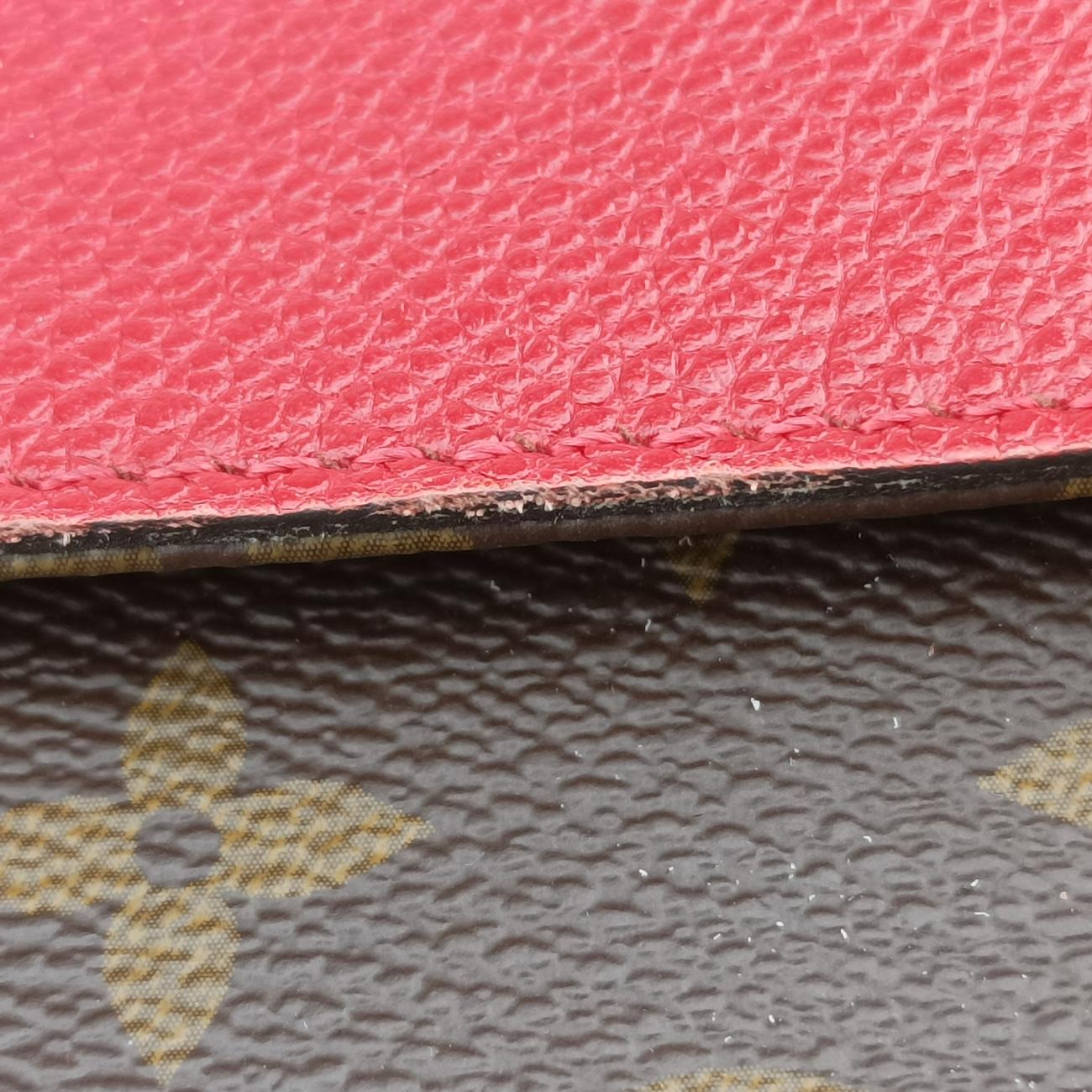 Pre-owned Louis Vuitton Vénus brown×CERISE Monogram Canvas×calf leather M41738 shoulderbag | stylenewstar