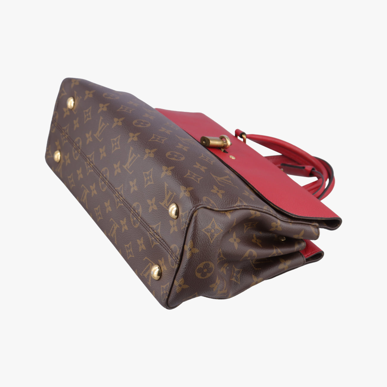 Pre-owned Louis Vuitton Vénus brown×CERISE Monogram Canvas×calf leather M41738 shoulderbag | stylenewstar