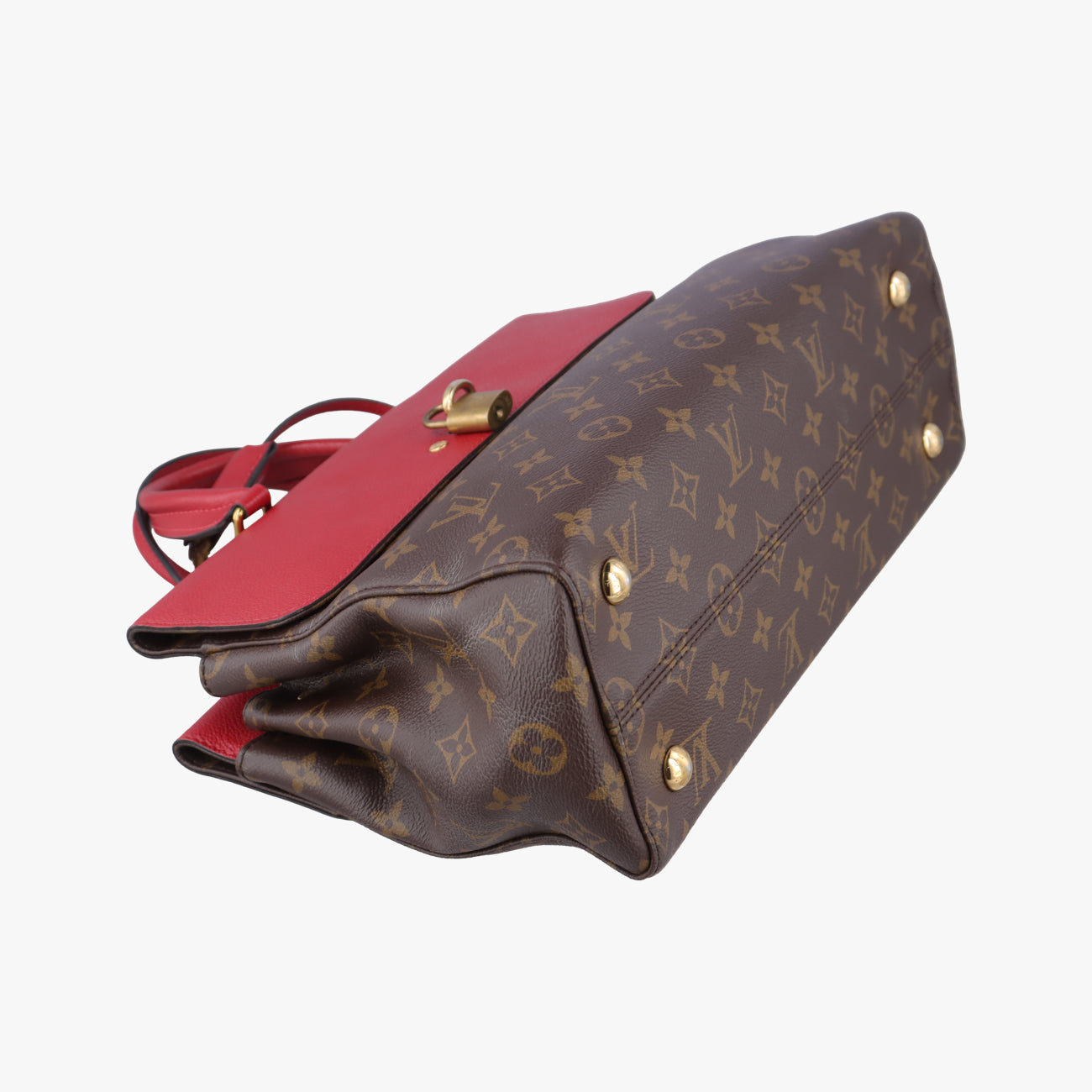 Pre-owned Louis Vuitton Vénus brown×CERISE Monogram Canvas×calf leather M41738 shoulderbag | stylenewstar